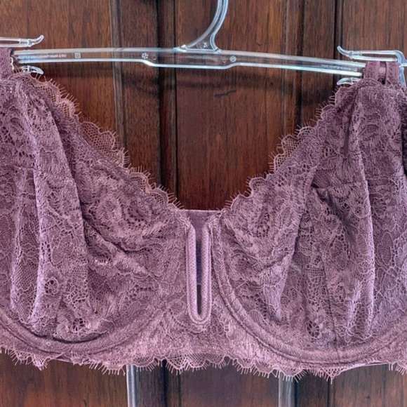 UNLINED BALCONETTE BRA BURGUNDY 34DDD - Picture 8 of 8